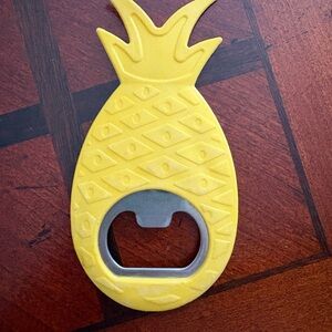 Yellow Pineapple Bottle Opener